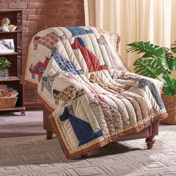Dog sales quilted blanket